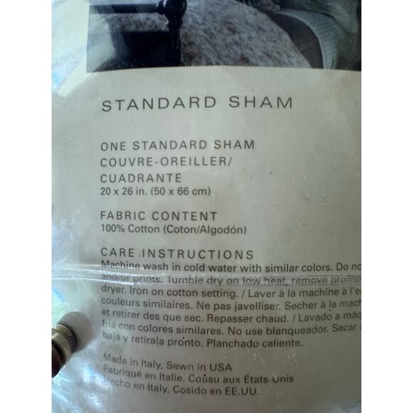 New in package Single RALPH LAUREN standard Pillow sham COLE BROOK Tan Floral - Picture 4 of 5